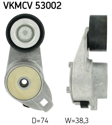 Belt Tensioner, V-ribbed belt - VKMCV 53002 SKF